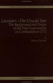 Lavoisier--the crucial year