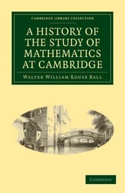 A history of the study of mathematics at Cambridge